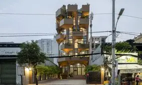 معماری خاص این آپارتمان که مشابه آن را ندیده اید/ تصاویر